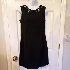 VTG John Roberts Petite Little Black Dress w/Cut-outs sz 8 P Quite Luxury